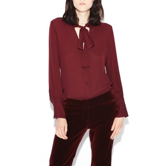 NILI LOTAN SILK BLOUSE - Picture 2 of 7